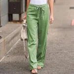 Women's linen trousers