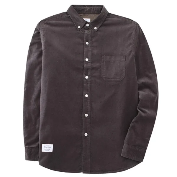 Quality Men's Cotton Corduroy Warm Winter Shirt Thick Fleece Lining Thermal Shirt Long Sleeve Bottoming Shirt Mens Winter Shirts - Image 6