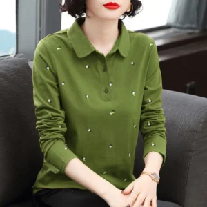Nevettle 100% Cotton Ladies Casual Shirt with Collar