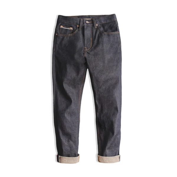 Maden Retro 11.6oz Selvedge Raw Denim Jeans Tapered Regular Fit Cotton Jeans with Zipper Fly High Quality Versatile Men's Pants - Image 6