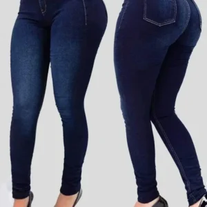 Women’s High-Waist Slim Pencil Jeans / kovlos