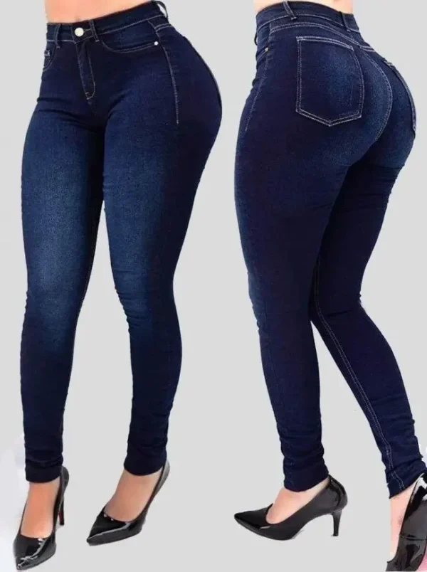 Women’s High-Waist Slim Pencil Jeans / kovlos