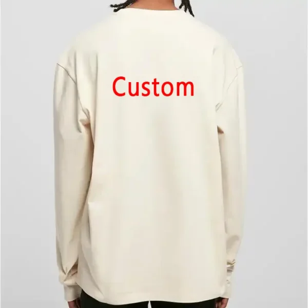Cotton Custom DIY Logo Men’s women Streetwear Tops by UETEEY - Image 2