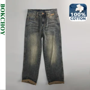 BOKCHOY 100% Cotton Vintage Washed Men’s Jeans