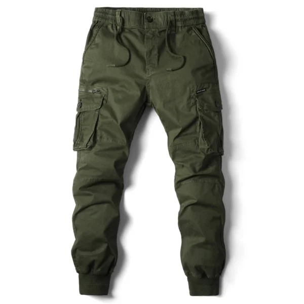 2024 New Cotton Men Cargo Pants Khaki Casual Men Tactical Joggers Cargo Multi-Pocket Fashions Black Army Trousers Work Wear - Image 3