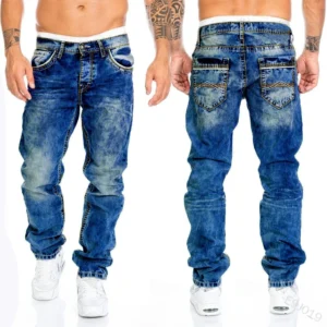 Mens Black Jeans Slim Fit Quality Gray Casual Male Jeans Pants Skinny Fit Men Pants Hip Hop Streetwear Cotton Denim Trousers