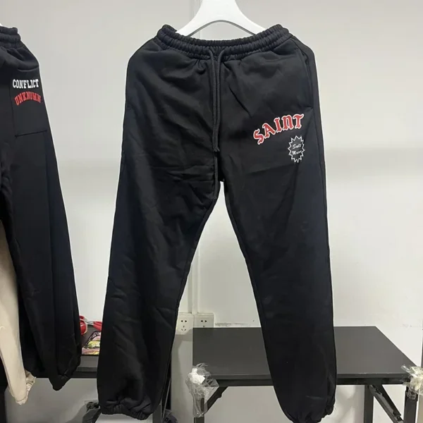 Hip Hop Pants SAINT 100% Cotton Trousers Fashion Men's And Women's High Quality Casual Autumn Winter Streetwear 2025 - Image 6