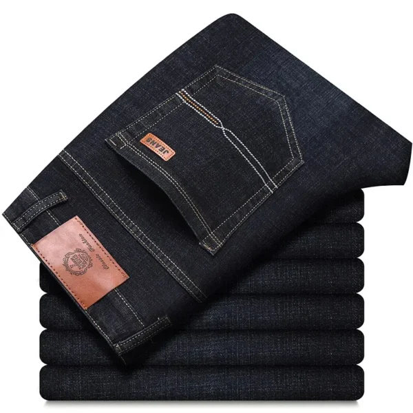 Men’s Classic Slim Straight Jeans – All-Season Comfort - Image 2