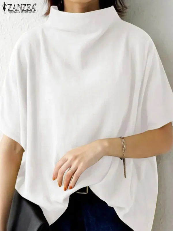 ZANZEA Casual Pullover Tops – Oversized Office Lady Style
