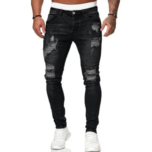 Men’s Slim-Fit Street Denim Pants – Casual Everyday Style - Image 5