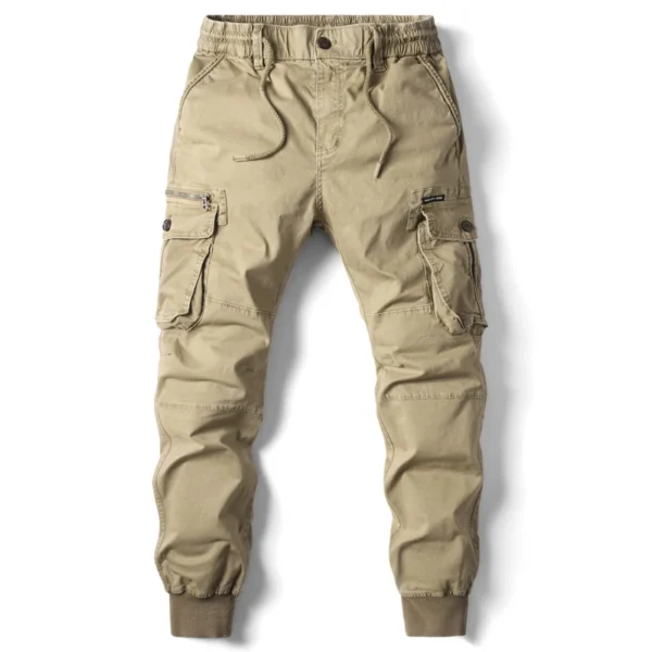 2024 New Cotton Men Cargo Pants Khaki Casual Men Tactical Joggers Cargo Multi-Pocket Fashions Black Army Trousers Work Wear - Image 2