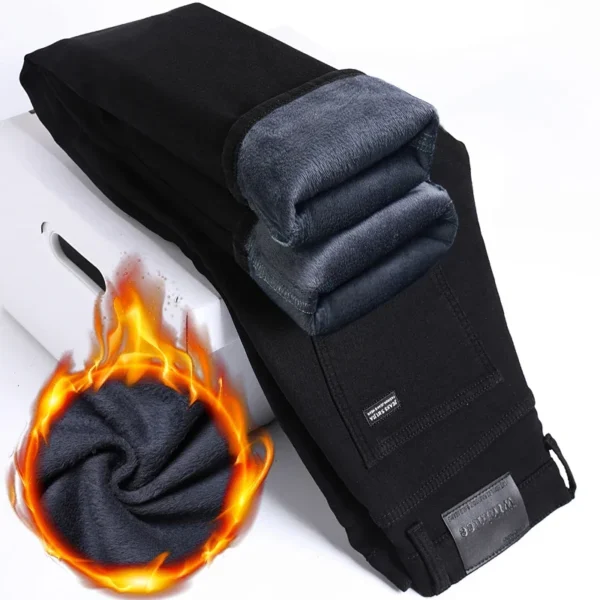 WTHINLEE Winter Fleece Lined Men’s Jeans – Plus Size