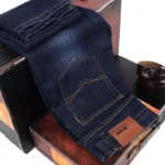 Men's Fashion Straight Jeans — Black & Blue
