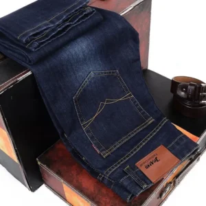 Men's Fashion Straight Jeans — Black & Blue