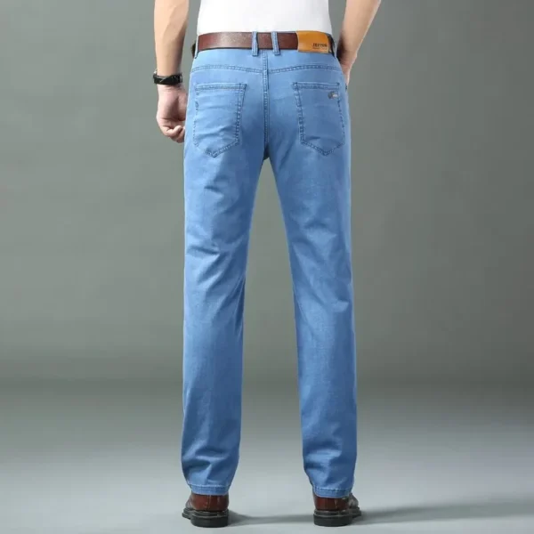 KUBRO Men’s Ice Silk Jeans – Cotton Spring & Summer Casual - Image 5