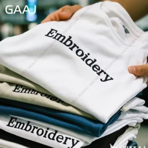 Custom Embroidery T Shirt Premium 100% Cotton T shirt Diy Your Own Design Brand Company Team Pet Animal Logo Men Women Tee Tops