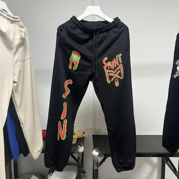 Hip Hop Pants SAINT 100% Cotton Trousers Fashion Men's And Women's High Quality Casual Autumn Winter Streetwear 2025 - Image 4
