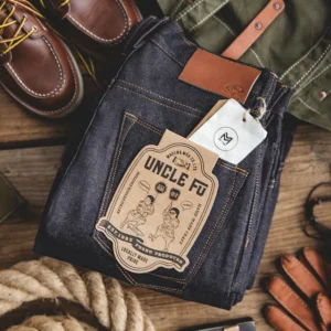 Maden Retro 11.6oz Selvedge Raw Denim Jeans Tapered Regular Fit Cotton Jeans with Zipper Fly High Quality Versatile Men's Pants