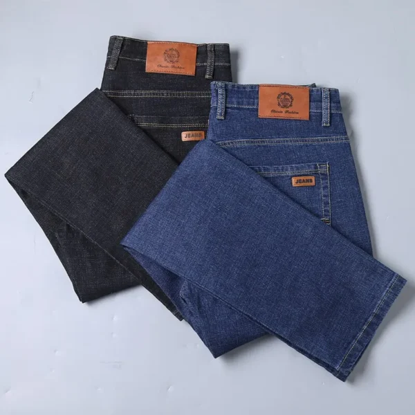 Men’s Classic Slim Straight Jeans – All-Season Comfort - Image 4