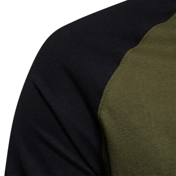 AIOPESON Men's T-shirts 100% Cotton Long Sleeve O-neck Pactwork Casual T shirts for Men New Spring Designer Tees Men Clothing - Image 3