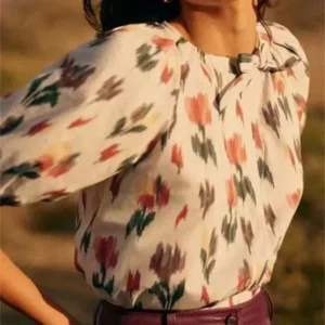 Women’s Color Printed Sleeveless Blouse – High Street Style