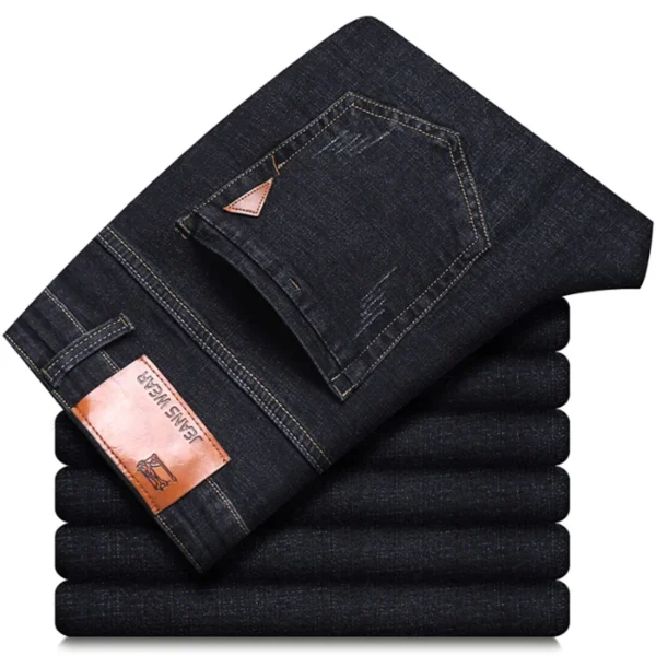 Men’s Comfortable Stretch Straight Jeans – Casual & Smart - Image 2