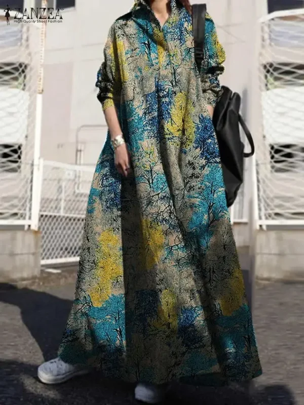 ZANZEA Cotton Vestido – Casual Bohemian Women’s Dress