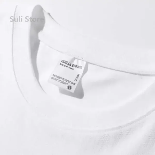600g Heavy-duty Cotton Short Sleeved T-shirt for Men's Fashion Pure Cotton Thickened Short Sleeved Half Sleeved Tee - Image 3