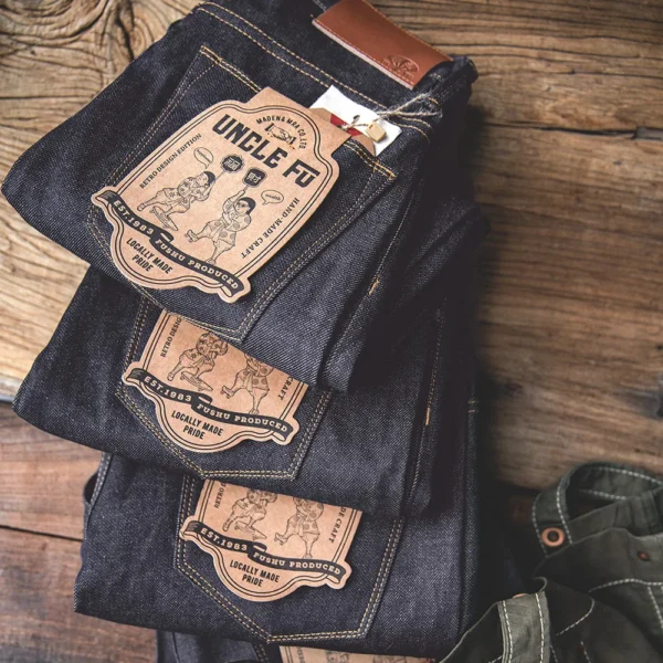 Maden Retro 11.6oz Selvedge Raw Denim Jeans Tapered Regular Fit Cotton Jeans with Zipper Fly High Quality Versatile Men's Pants - Image 5