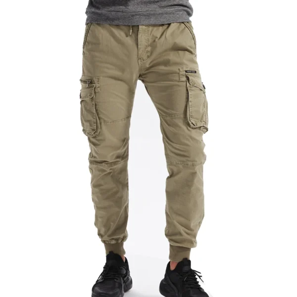 2024 New Cotton Men Cargo Pants Khaki Casual Men Tactical Joggers Cargo Multi-Pocket Fashions Black Army Trousers Work Wear - Image 5