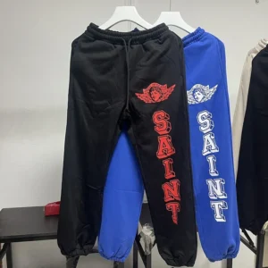 Hip Hop Pants SAINT 100% Cotton Trousers Fashion Men's And Women's High Quality Casual Autumn Winter Streetwear 2025
