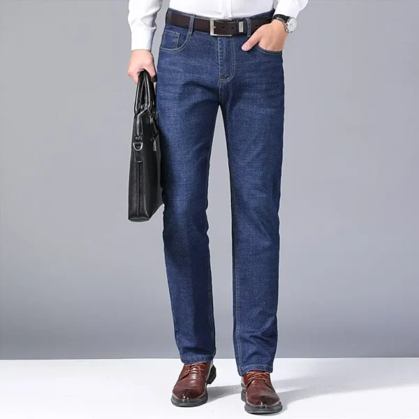 Men’s Classic Slim Straight Jeans – All-Season Comfort - Image 5