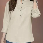 ZANZEA Women 3/4 Sleeve Cotton Blouse – Casual & Office Wear