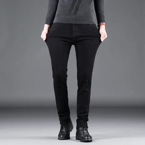 Men’s Casual Straight Denim Pants – Spring & Autumn - Image 3