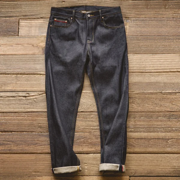 Maden Retro 11.6oz Selvedge Raw Denim Jeans Tapered Regular Fit Cotton Jeans with Zipper Fly High Quality Versatile Men's Pants - Image 3