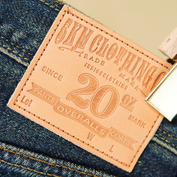 Men’s 100% Cotton Selvedge Straight Jeans – Heavyweight - Image 2