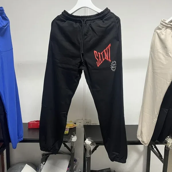Hip Hop Pants SAINT 100% Cotton Trousers Fashion Men's And Women's High Quality Casual Autumn Winter Streetwear 2025 - Image 3