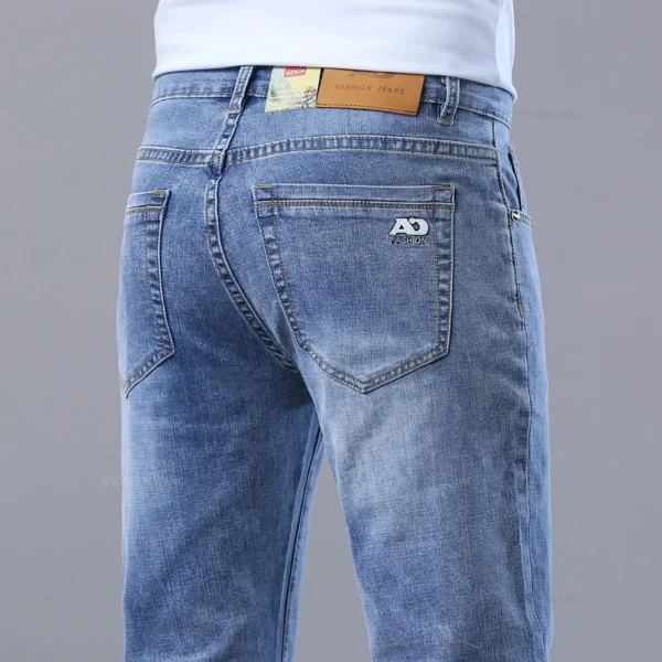 Men’s Lightweight Straight Jeans for Spring – Brother Wang - Image 2