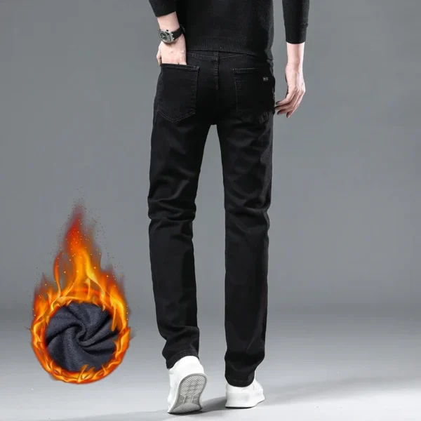 WTHINLEE Winter Fleece Lined Men’s Jeans – Plus Size - Image 5