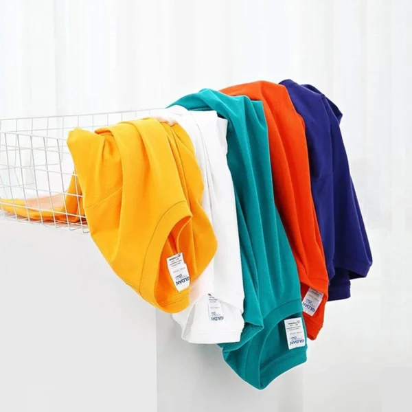 Europe Size 100% Cotton Men's T-Shirt O-Neck Solid Color Men T-shirt for Male T shirts Man Tops Tees Tshirt MRMT 2025 Brand New - Image 5