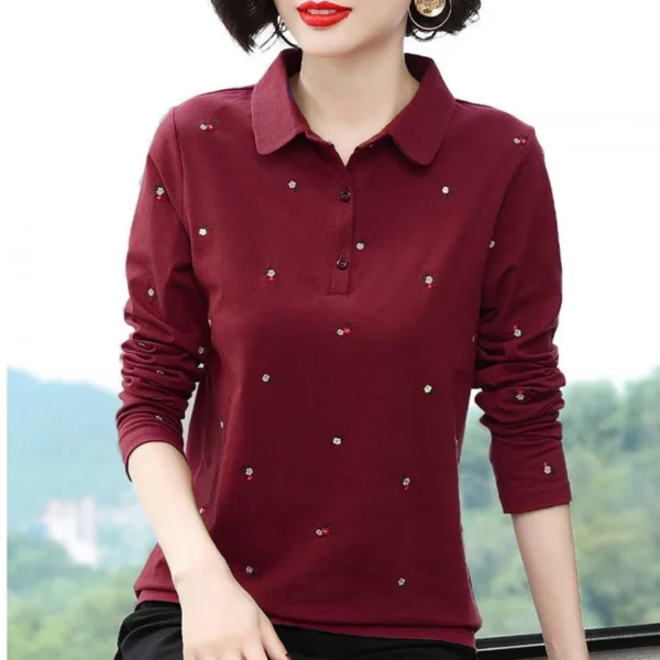 Nevettle 100% Cotton Ladies Casual Shirt with Collar - Image 6