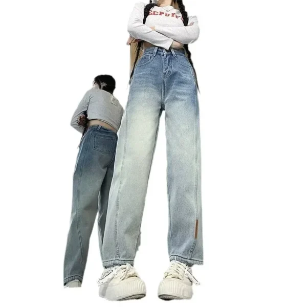 High-Waist Fleece-Lined Cotton Jeans for Winter | Kovlos - Image 5