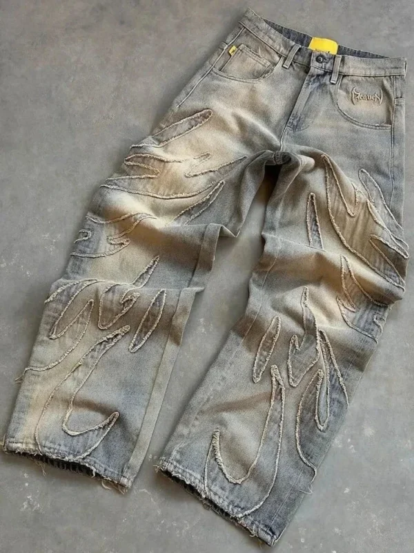 2025 American Y2K Wide-Leg Denim Jeans for Women - Image 6