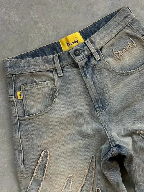 2025 American Y2K Wide-Leg Denim Jeans for Women - Image 5