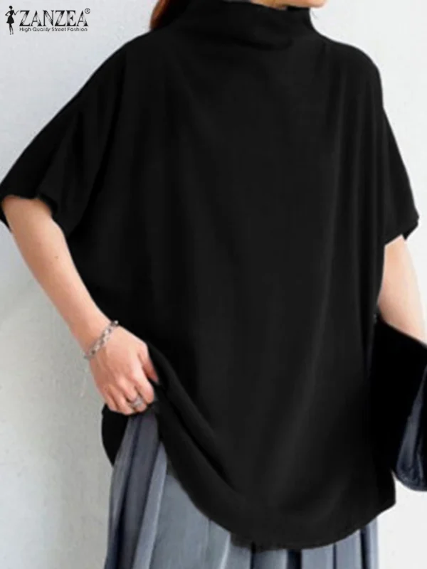 ZANZEA Casual Pullover Tops – Oversized Office Lady Style - Image 3