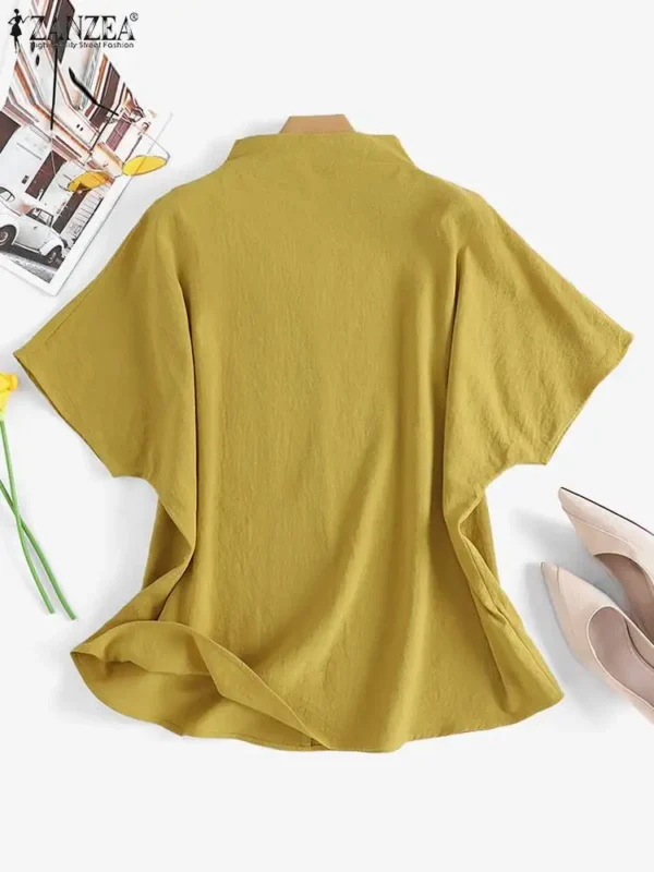 ZANZEA Casual Pullover Tops – Oversized Office Lady Style - Image 5