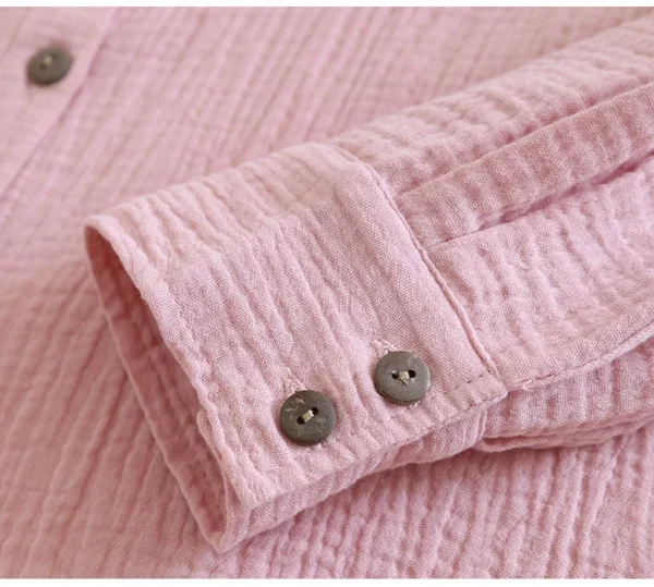Chic 100% Cotton Women’s Casual Shirt – All Season Top - Image 6