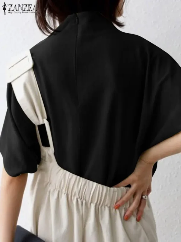 ZANZEA Casual Pullover Tops – Oversized Office Lady Style - Image 4