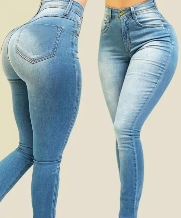 Women’s High-Waist Slim Pencil Jeans / kovlos - Image 2
