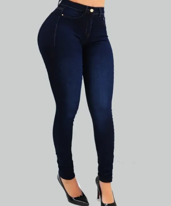 Women’s High-Waist Slim Pencil Jeans / kovlos - Image 3